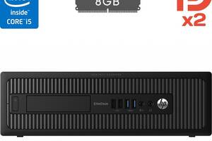 Системный блок HP EliteDesk 800 G1 SFF / Intel Core i5-4590 (4 ядра по 3.3 - 3.7 GHz) / 8 GB DDR3 / no HDD / Intel HD...