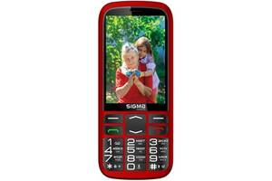 Телефон Sigma Comfort 50 Dual Sim Red (Код товару:29165)
