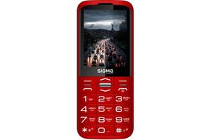 Мобільний телефон Sigma 50 Grace Dual Sim Red (Код товару:25657)