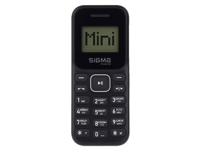 Телефон Sigma mobile X-style 14 Mini Dual Sim Black/Green (Код товара:19500)