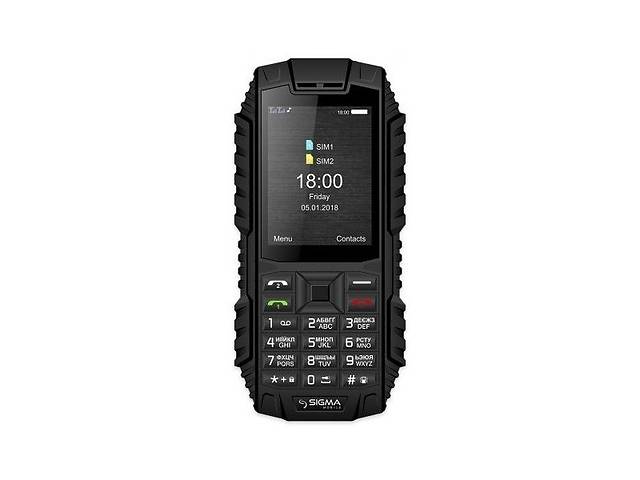 Телефон Sigma mobile X-treme DT68 DS Black (Код товара:14786)