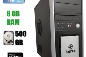 Компьютер Terra Tower / Intel Core i7-2600 (4(8) ядра по 3.4 - 3.8 GHz) / 8 GB DDR3 / 500 GB HDD / nVidia GeForce GTX...