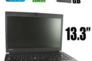 Toshiba Portege R30 / 13.3' (1366х768) TN / Intel Core i5-4300m (2(4) ядра по 2.60 - 3.30 GHz) / 8 GB DDR3 / 120 GB S...