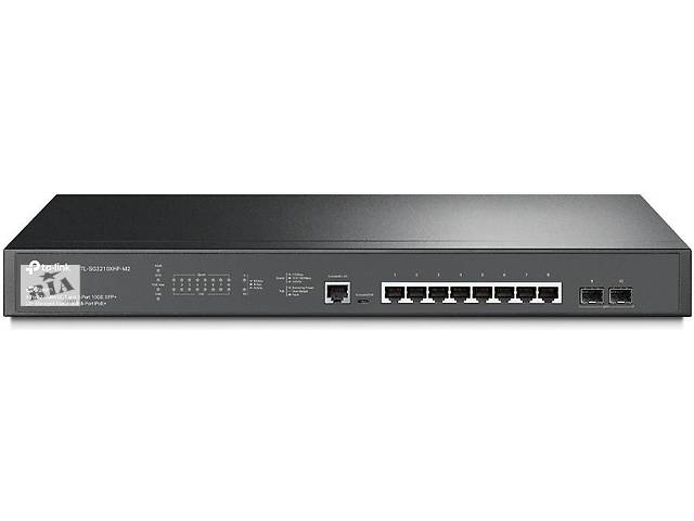 TP-Link Коммутатор TL-SG3210XHP-M2 8x2.5GE 2x10GE SFP+ L2 JetStream 19 1U