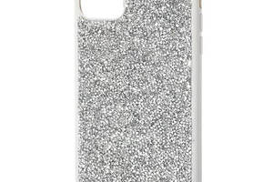 TPU чехол Epik Bling World Rock Diamond Apple iPhone 12 Pro / 12 6.1' Серебряный