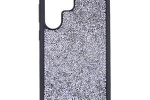 TPU чехол Epik Bling World Rock Diamond Samsung Galaxy S23 Ultra Серебряный