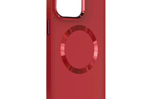 TPU чехол Epik Bonbon Metal Style with MagSafe Apple iPhone 13 6.1' Красный / Red