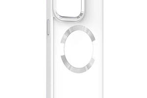 TPU чехол Epik Bonbon Metal Style with MagSafe Apple iPhone 14 6.1' Белый / White