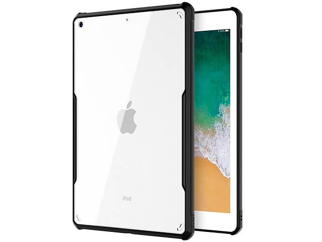 TPU+PC чехол c усиленными углами Xundd Apple iPad Air 10.5'' 2019 / Pro 10.5 2017 Прозрачный/ Черный