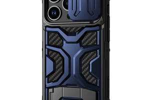 TPU+PC чехол Nillkin CamShield Adventurer Pro шторка на камеру Apple iPhone 14 Pro 6.1' Interstellar Blue