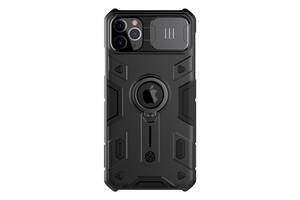 TPU+PC чехол Nillkin CamShield Armor шторка на камеру Apple iPhone 11 Pro Max 6.5' Черный