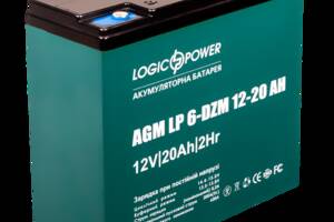 Тяговая аккумуляторная батарея AGM LogicPower LP 6-DZM-20 12V 20Ah
