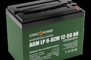 Тяговая аккумуляторная батарея AGM LogicPower LP 6-DZM-50 12V 50Ah