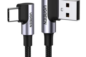 Угловой кабель Ugreen Angled USB 2.0 A to Type-C US176 20857 2 м Черный