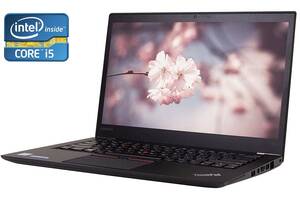 Ультрабук А- класс Lenovo ThinkPad T460s / 14' (1920x1080) IPS Touch / Intel Core i5-6300U (2 (4) ядра по 2.4 - 3.0 G...