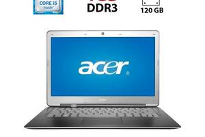 Ультрабук Acer Aspire S3 / 13.3' (1366x768) TN / Intel Core i5-2467M (2 (4) ядра по 1.6 - 2.3 GHz) / 4 GB DDR3 / 120...