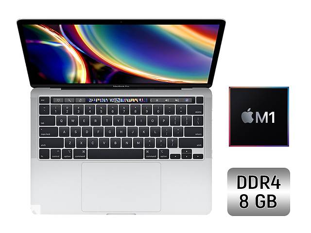 Ультрабук Apple MacBook Air 13 (2020) / 13.3' (2560x1600) IPS / Apple M1 (8 ядер по 3.2 GHz) / 8 GB DDR4 / 256 GB SSD...