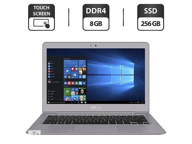 Ультрабук Asus ZenBook Flip UX360C / 13.3' (3200x1800) IPS Touch / Intel Core m3-7Y30 (2 (4) ядра по 1.0 - 2.6 GHz)...