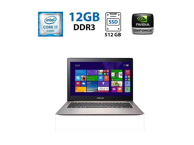 Ультрабук Asus Zenbook UX303UB / 13.3' (3000x2000) IPS Touch / Intel Core i7-6500U (2 (4) ядра по 2.5 - 3.1 GHz) / 12...
