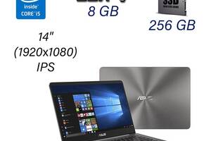 Ультрабук Asus Zenbook UX430U/14' (1920x1080) IPS/i5-8250U/8GB RAM/256GB SSD/GeForce MX150 2GB