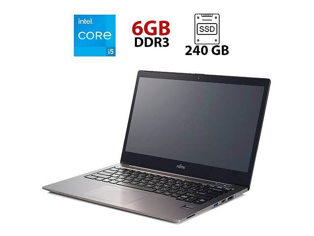 Ультрабук Б-класс Fujitsu LifeBook U904 / 14' (3200x1800) IPS / Intel Core i5-4300U (2 (4) ядра по 1.9 - 2.9 GHz) / 6...