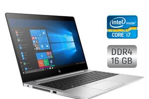 Ультрабук Б-класс HP EliteBook 840 G5 / 14' (1920x1080) IPS / Intel Core i7-8650U (4 (8) ядра по 1.9 - 4.2 GHz) / 16...