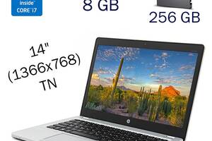 Ультрабук Б класс HP EliteBook Folio 9470m / 14' (1366x768) TN / Intel Core i7-3687U (2 (4) ядра по 2.1 - 3.3 GHz) /...