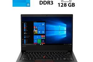 Ультрабук Б-класс Lenovo ThinkPad E460 / 14' (1920x1080) IPS / Intel Core i5-6200U (2 (4) ядра по 2.3 - 2.8 GHz) / 8...