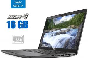 Ультрабук Dell Latitude 5400 / 14' (1920x1080) IPS Touch / Intel Core i7-8665U (4 (8) ядра по 1.9 - 4.8 GHz) / 16 GB...