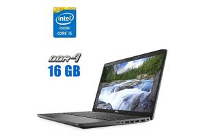 Ультрабук Dell Latitude 5500 / 15.6' (1920x1080) IPS / Intel Core i5-8250U (4 (8) ядра по 1.6 - 3.4 GHz) / 16 GB DDR4...