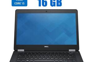 Ультрабук Dell Latitude E5470 / 14' (1920x1080) IPS / Intel Core i5-6440HQ (4 ядра по 2.6 - 3.5 GHz) / 16 GB DDR4 / 2...