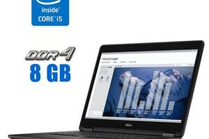 Ультрабук Dell Latitude E7470 / 14' (1920x1080) IPS / Intel Core i5-6300U (2 (4) ядра по 2.4 - 3.0 GHz) / 8 GB DDR4 /...