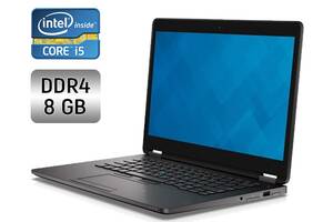 Ультрабук Dell Latitude E7470 / 14' (1920x1080) IPS / Intel Core i5-6300U (2 (4) ядра по 2.4 - 3.0 GHz) / 8 GB DDR4 /...