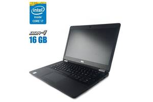 Ультрабук Dell Latitude E7470 / 14' (1920x1080) IPS / Intel Core i7-6600U (2 (4) ядра по 2.6 - 3.4 GHz) / 16 GB DDR4...