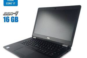 Ультрабук Dell Latitude E7470 / 14' (1920x1080) IPS / Intel Core i7-6600U (2 (4) ядра по 2.6 - 3.4 GHz) / 16 GB DDR4...