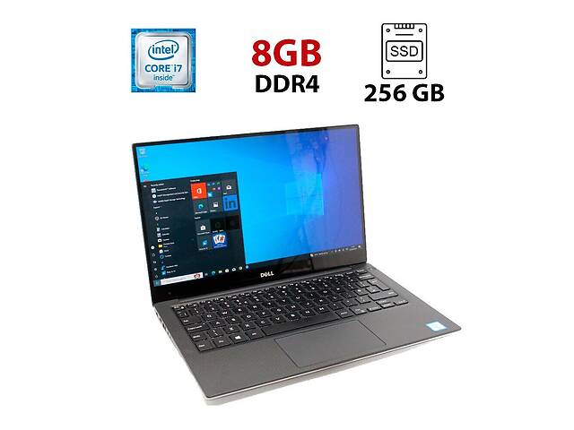 Ультрабук Dell XPS 13 9350 / 13.3' (3200x1800) IPS Touch / Intel Core i7-6600U (2 (4) ядра по 2.6 - 3.4 GHz) / 8 GB D...