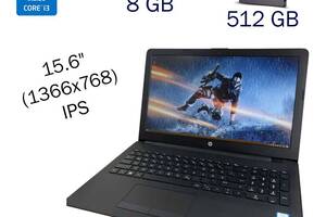 Ультрабук HP 15-bs53ong/ 15.6' (1366x768) IPS/ i3-6006U/ 8GB RAM/ 512GB SSD/ HD 520