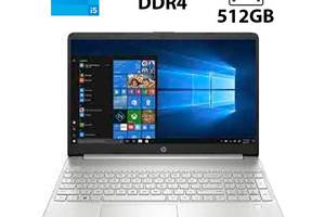 Ультрабук HP 15t-dy100 / 15.6' (1920x1080) TN / Intel Core i5-1035G1 (4 (8) ядра по 1.0 - 3.6 GHz) / 16 GB DDR4 / 512...