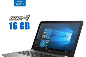 Ультрабук HP 250 G6 / 15.6' (1366x768) TN / Intel Core i3-6006U (2 (4) ядра по 2.0 GHz) / 16 GB DDR4 / 480 GB SSD / I...