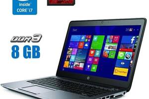 Ультрабук HP EliteBook 840 G2 / 14' (1920x1080) TN / Intel Core i7-5600U (2 (4) ядра по 2.6 - 3.2 GHz) / 8 GB DDR3 /...