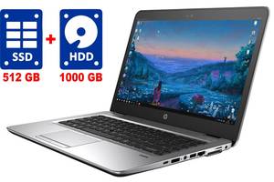 Ультрабук HP EliteBook 840 G3 / 14' (1920x1080) IPS / Intel Core i5-6200U (2 (4) ядра по 2.3 - 2.8 GHz) / 8 GB DDR4 /...