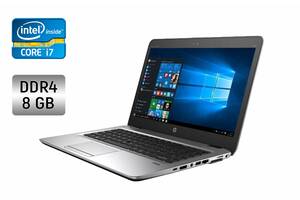 Ультрабук HP EliteBook 840 G4 / 14' (2560x1440) IPS / Intel Core i7-7500U (2 (4) ядра по 2.7 - 3.5 GHz) / 8 GB DDR4 /...