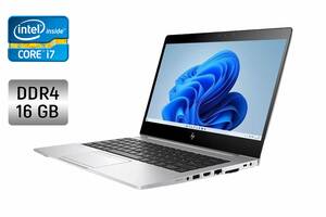 Ультрабук HP EliteBook 840 G5 / 14' (1920x1080) IPS / Intel Core i7-8650U (4 (8) ядра по 1.9 - 4.2 GHz) / 16 GB DDR4...