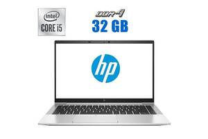Ультрабук HP EliteBook 840 G7 / 14' (1920x1080) IPS / Intel Core i5-10210U (4 (8) ядра по 1.6 - 4.2 GHz) / 32 GB DDR4...