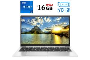 Ультрабук HP EliteBook 850 G8 / 15.6' (1920x1080) IPS / Intel Core i7-1185G7 (4 (8) ядра по 3.0 - 4.8 GHz) / 16 GB DD...