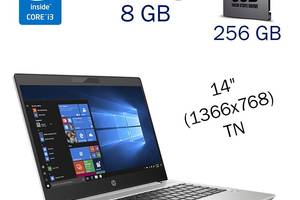 Ультрабук HP ProBook 440 G6 / 14' (1366x768) TN / Intel Core i3-8145U (2 (4) ядра по 2.1 - 3.9 GHz) / 8 GB DDR4 / 256...