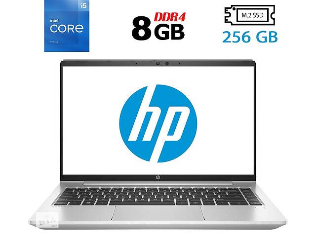 Ультрабук HP ProBook 440 G8 / 14' (1920x1080) IPS Touch / Intel Core i5-1135G7 (4 (8) ядра по 2.4 - 4.2 GHz) / 8 GB D...