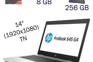 Ультрабук HP ProBook 645 G4/ 14' (1920x1080)/ Ryzen 7 2700U/ 8GB RAM/ 256GB SSD/ Radeon RX Vega 10