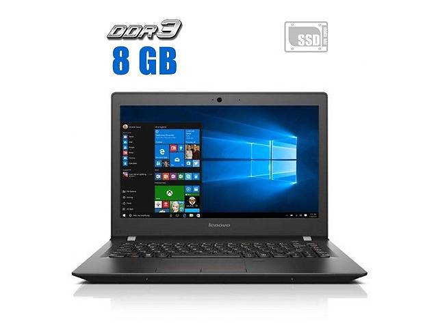 Ультрабук Lenovo E31-80 / 13.3' (1366x768) TN / Intel Core i3-6006U (2 (4) ядра по 2.0 GHz) / 8 GB DDR3 / 128 GB SSD...