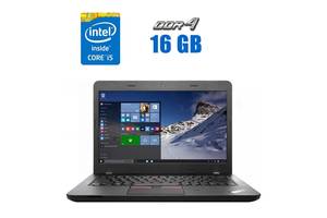 Ультрабук Lenovo ThinkPad E460 / 14' (1366x768) TN / Intel Core i5-6200U (2 (4) ядра по 2.3 - 2.8 GHz) / 16 GB DDR4 /...